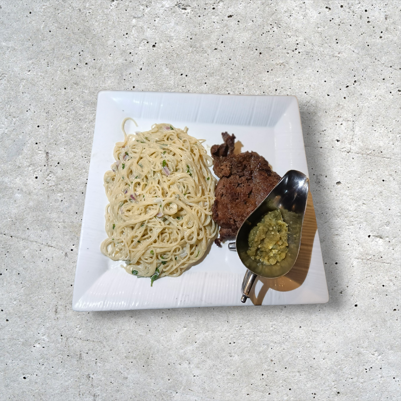 Langue de bœuf + Pennes sauté